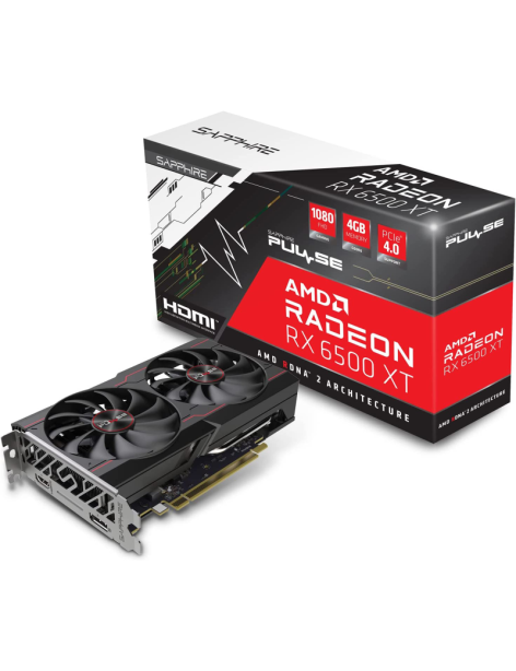 Scheda Video Sapphire Pulse AMD Radeon RX 6500 XT 4GB GDDR6 Gaming OC