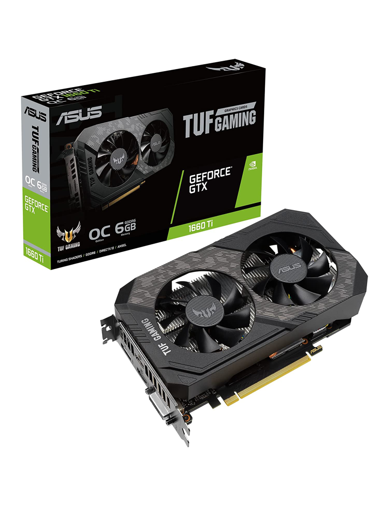 Scheda Video ASUS Nvidia GeForce GTX 1660 Ti 6GB GDDR6 TUF Gaming EVO OC