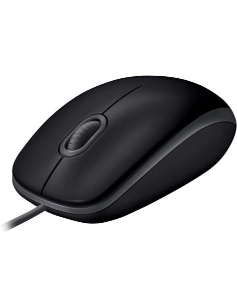 Mouse USB Logitech B110 Silent 3 Pulsanti Nero 1,8 Metri