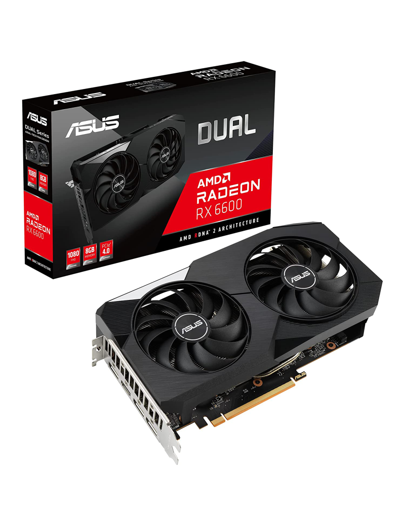 Scheda Video ASUS AMD Radeon RX 6600 8GB GDDR6 Dual