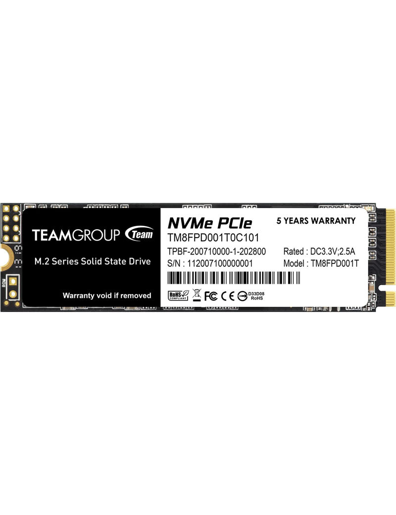 Team Group SSD 1TB MP33 PRO M.2 NVMe PCIe Gen 3.0