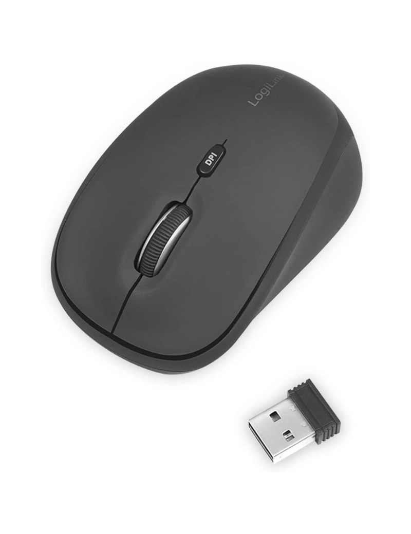 Mouse Wireless LogiLink ID0193 Nero