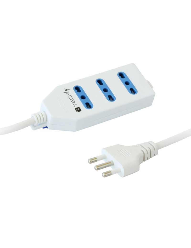 Techly IUPS-PCP-413 Ciabatta Elettrica Multipresa 3 Prese