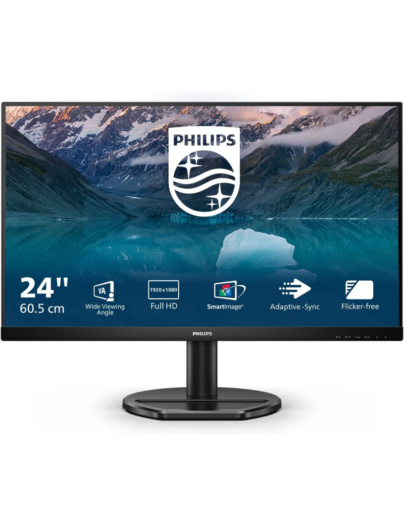 Monitor 24" Philips 242S9JAL LED Full HD 16:9 VA HDMI VGA Display Port 75 Hz Vesa
