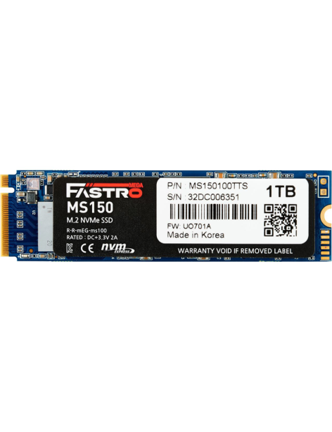 Mega Fastro MS150 SSD 1TB M.2 NVMe PCIe Gen 3.0