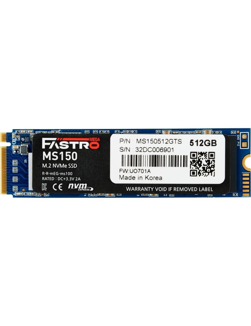 Mega Fastro MS150 SSD 512GB M.2 NVMe PCIe Gen 3.0