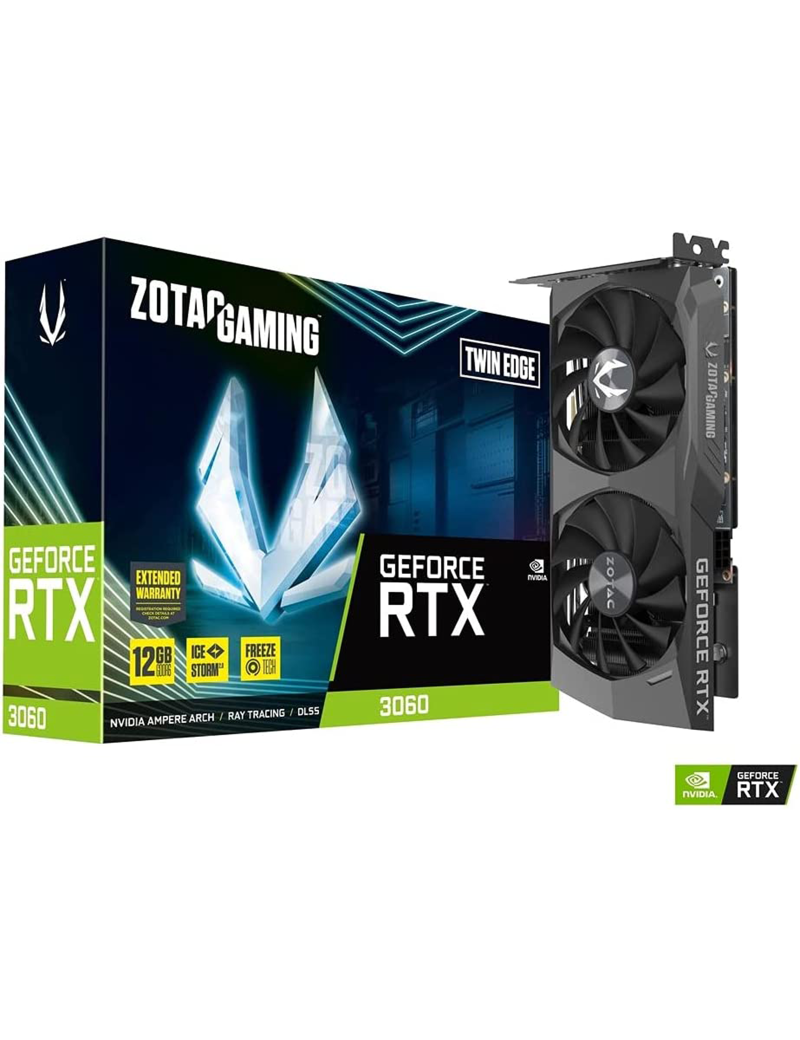 Scheda Video ZOTAC Nvidia GeForce RTX 3060 12GB GDDR6 Twin Edge