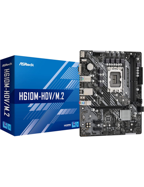 Scheda Madre ASRock H610M-HDV/M.2 Socket Intel LGA 1700