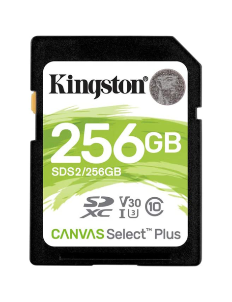 Memoria SD 256GB Kingston Canvas Select Plus UHS-I Classe 10