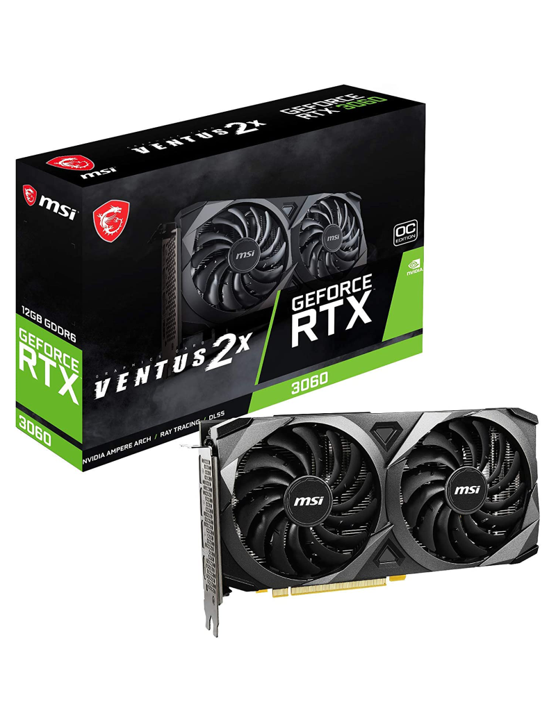 Scheda Video MSI Nvidia GeForce RTX 3060 12GB GDDR6 Ventus 2X OC