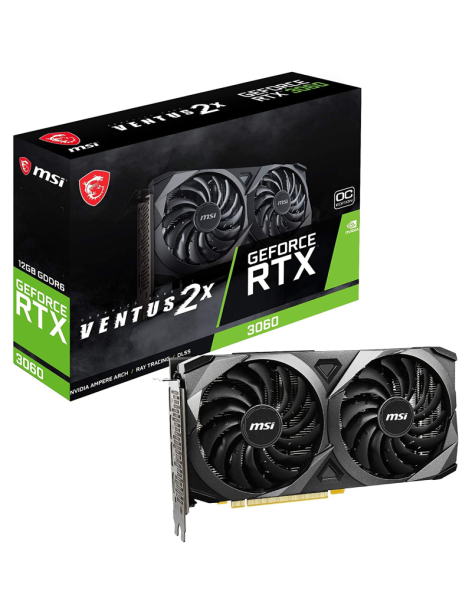 Scheda Video MSI Nvidia GeForce RTX 3060 12GB GDDR6 Ventus 2X OC