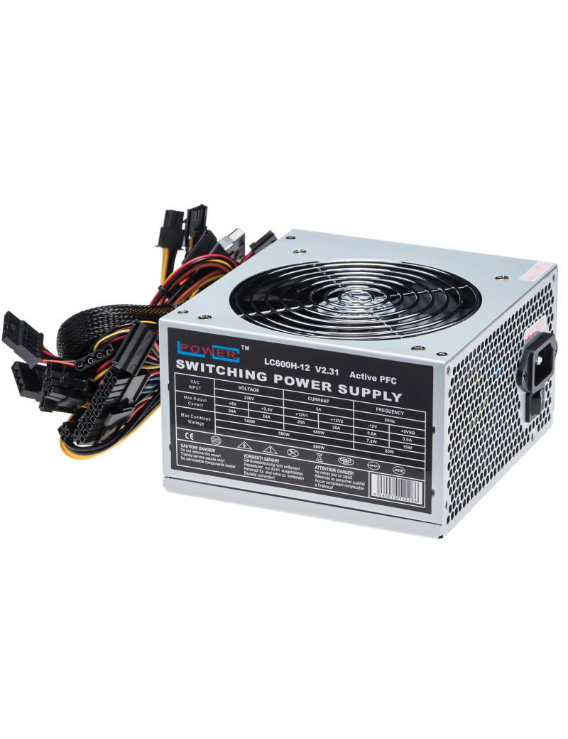 LC-Power Alimentatore ATX 600W V2.31 Office Series LC600H-12