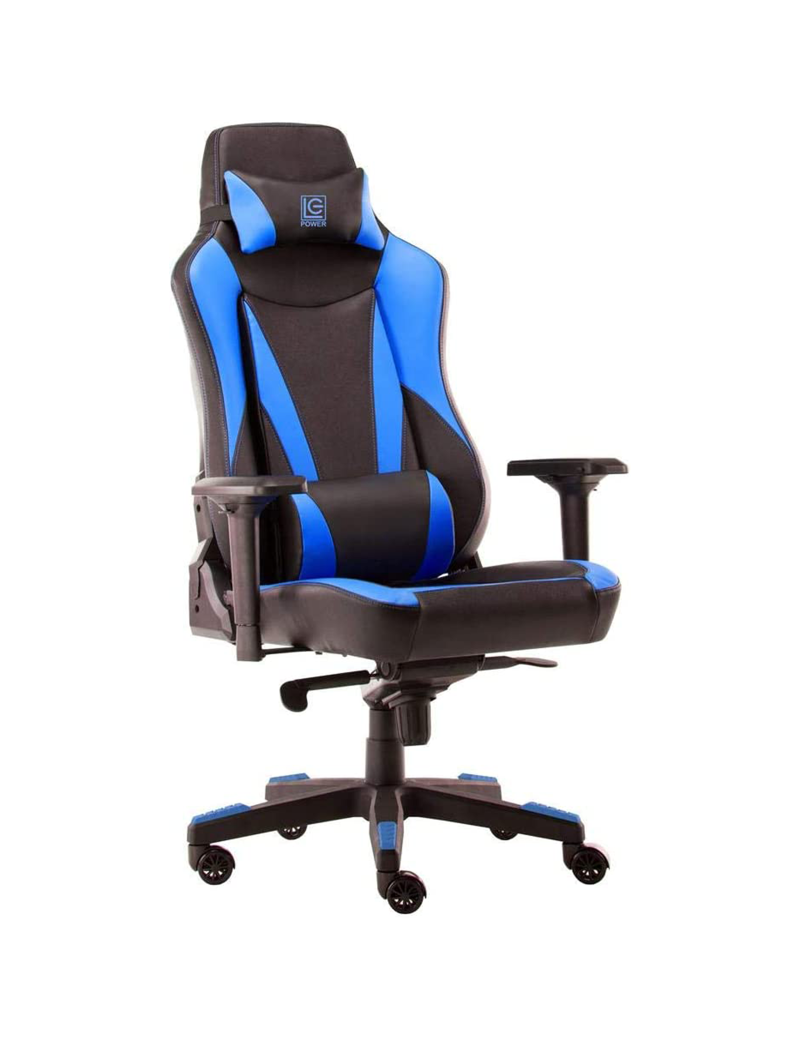 Sedia Poltrona Da Gaming Ergonomica Blu/Nero Gaming LC-Power LC-GC-701BBL