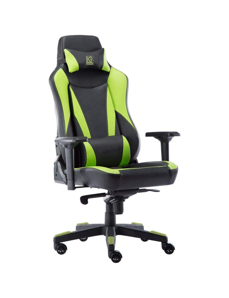Sedia Poltrona Da Gaming Ergonomica Verde/Nero Gaming LC-Power LC-GC-701BG