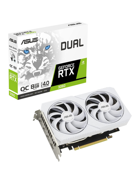 Scheda Video ASUS Nvidia GeForce RTX 3060 8GB GDDR6 DUAL OC White Edition
