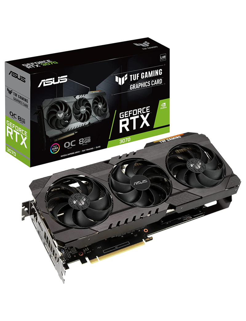 Scheda Video ASUS Nvidia GeForce RTX 3070 8GB GDDR6 TUF Gaming OC V2 LHR