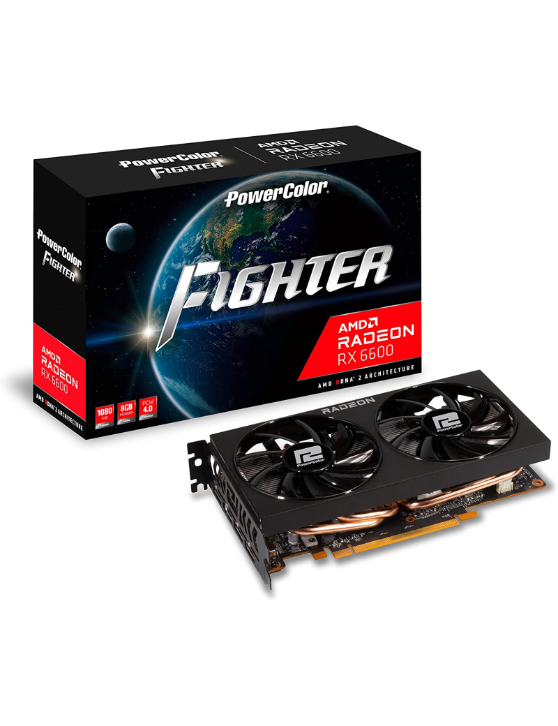 Scheda Video PowerColor AMD Radeon RX 6600 8GB GDDR6 Fighter