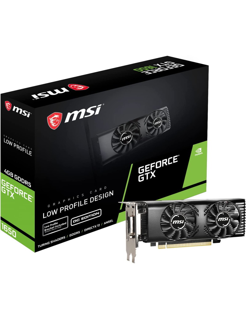 Scheda Video MSI Nvidia GeForce GTX 1650 4GB GDDR5 Low Profile OC