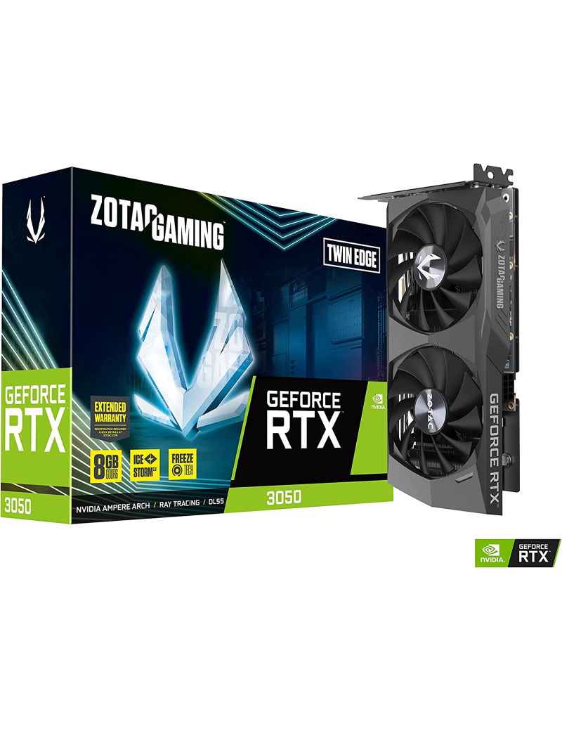 Scheda Video ZOTAC Nvidia GeForce RTX 3050 8GB GDDR6 Twin Edge