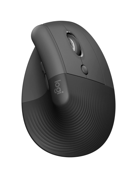 Mouse Wireless Logitech LIFT Nero Verticale Ergonomico