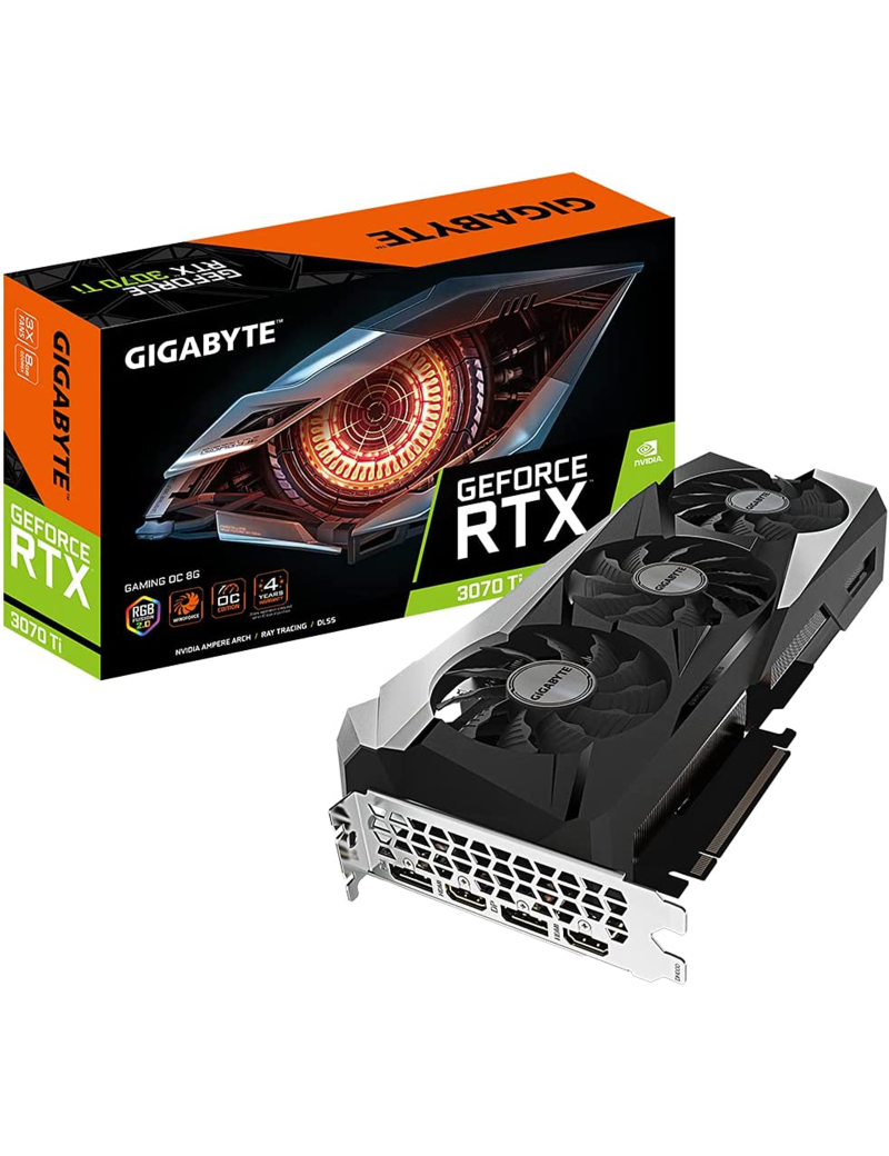 Scheda Video Gigabyte Nvidia GeForce RTX 3070 Ti 8GB GDDR6X Gaming OC (LHR)
