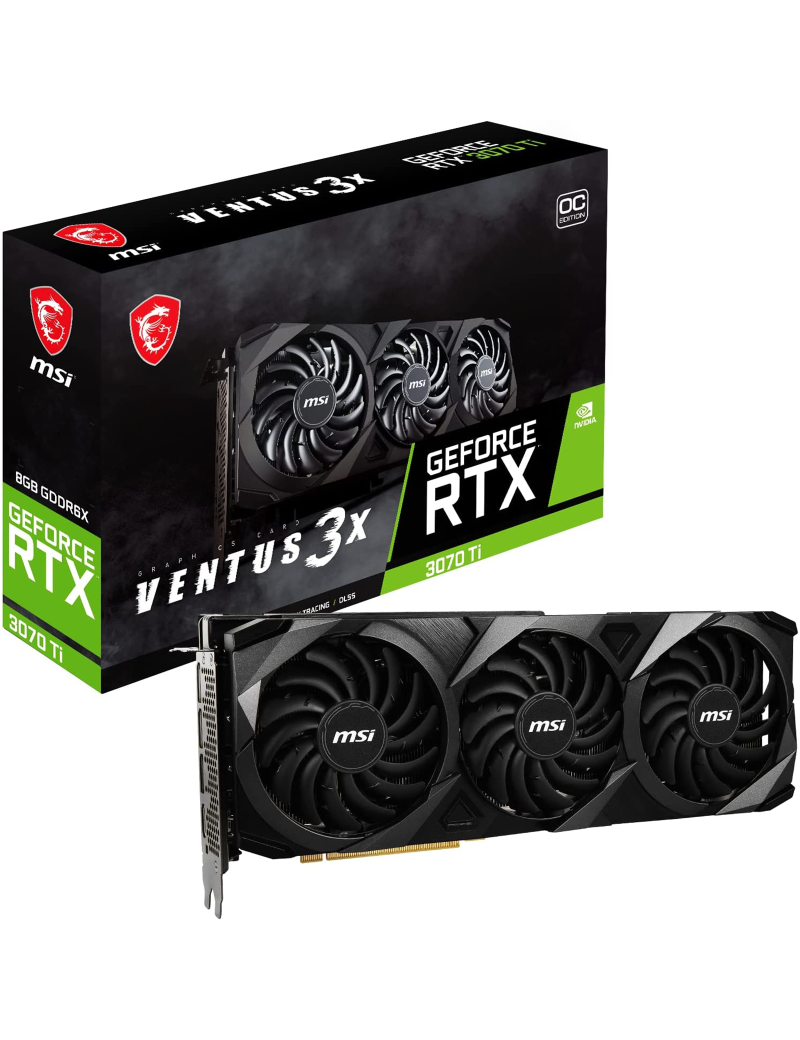 Scheda Video MSI Nvidia GeForce RTX 3070 Ti 8GB GDDR6X Ventus 3X OC (LHR)