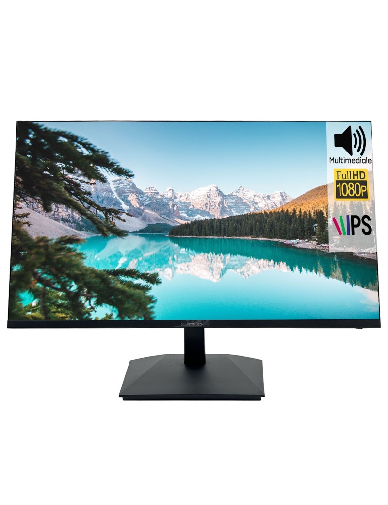Monitor 24" Smart Tech LED IPS 16:9 Full HD 60Hz Multimediale
