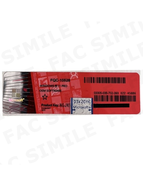 Windows 11 Professional 64 Bit Licenza Solo Etichetta
