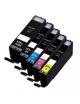 22ML Com for Canon Pixma IP7250,MG5450,MG6350PGI-550XLPGBK.