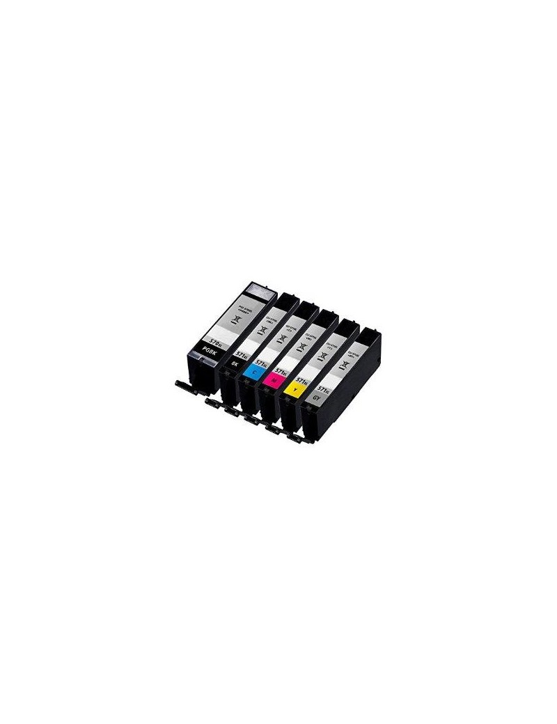 10.8ML With chip Canon MG5700,MG6800,MG7700CLI-571YXL