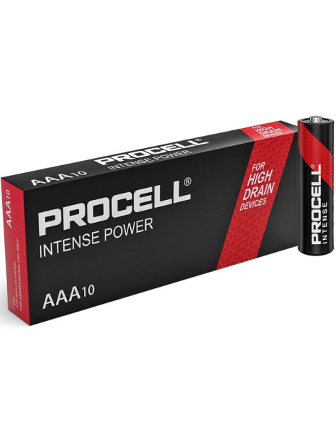 Duracell Procell Intense Power 10 Batterie AAA Ministilo LR03 1.5V