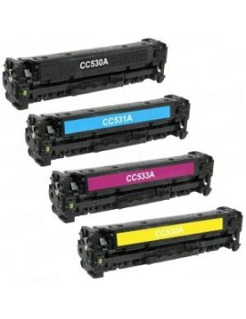 Yellow universal HP CC532A/CE412A/CF382A Canon 718Y-2.8K