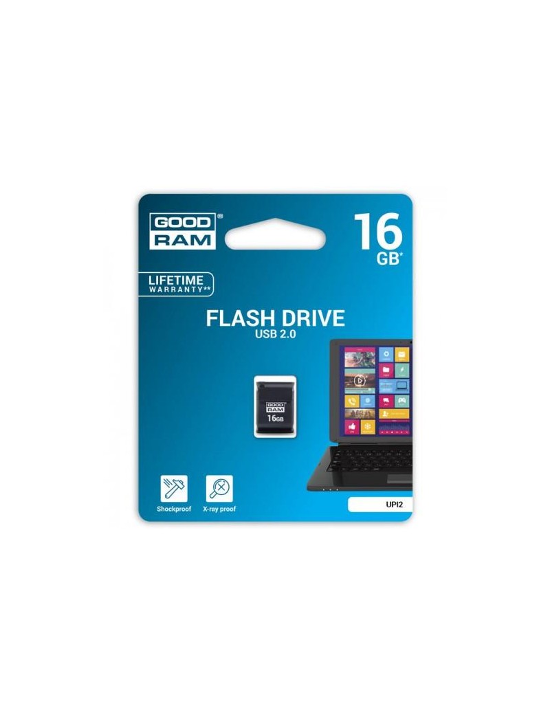 Pendrive Goodram UPI2 16GB USB MINI 2.0 blk - retail blister