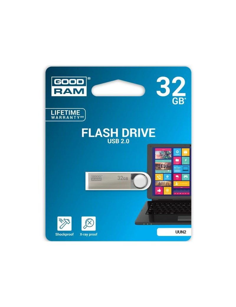 Pendrive GoodRAM 32GB UNN2 metal USB 2.0 - retail blister