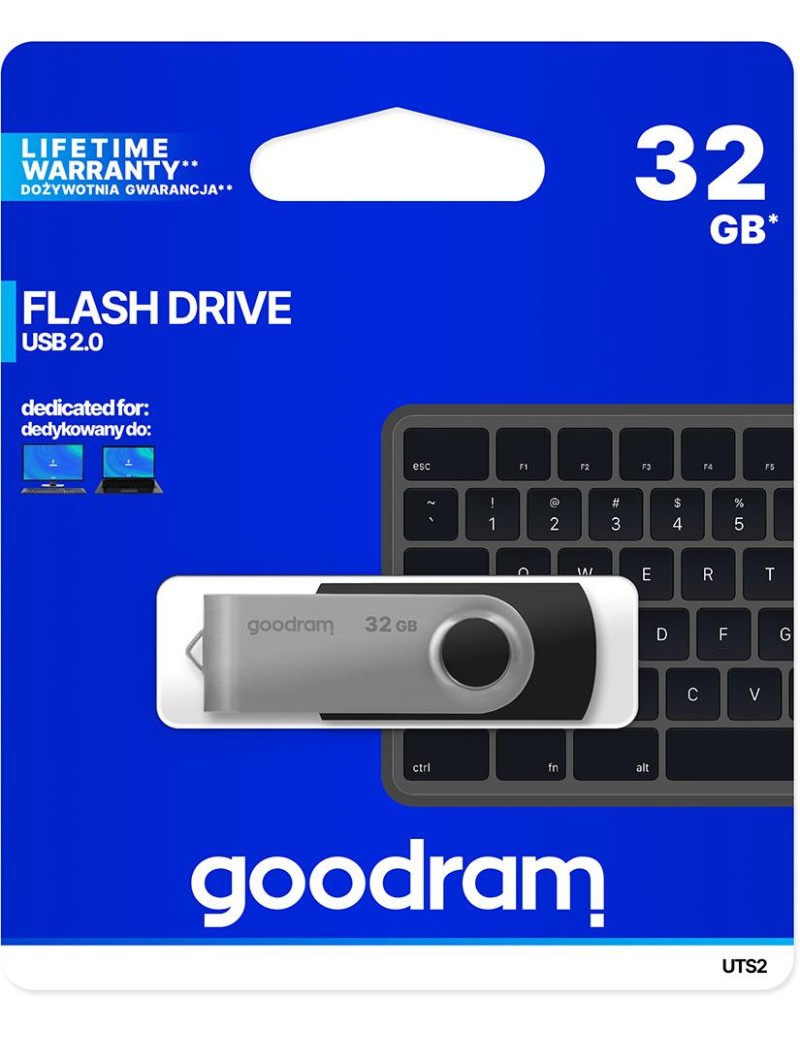 Chiavetta/Pendrive USB Goodram Twister 32GB nera USB 2.0