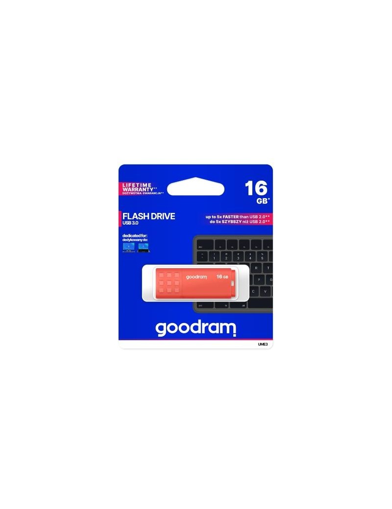 Pendrive GoodRAM 64GB UME3 orange USB 3.0 - retail blister