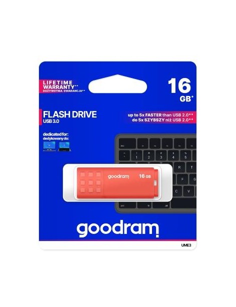 Pendrive GoodRAM 64GB UME3 orange USB 3.0 - retail blister