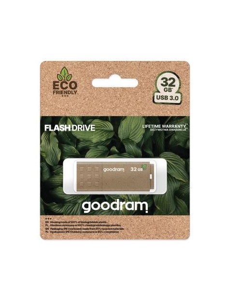 Pendrive GoodRAM 32GB UME3 GREEN USB 3.0 - retail blister