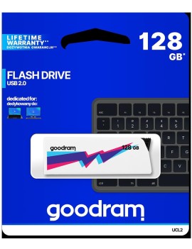 Pendrive GoodRAM 128GB UCL2 WHITE USB 2.0 - retail blister
