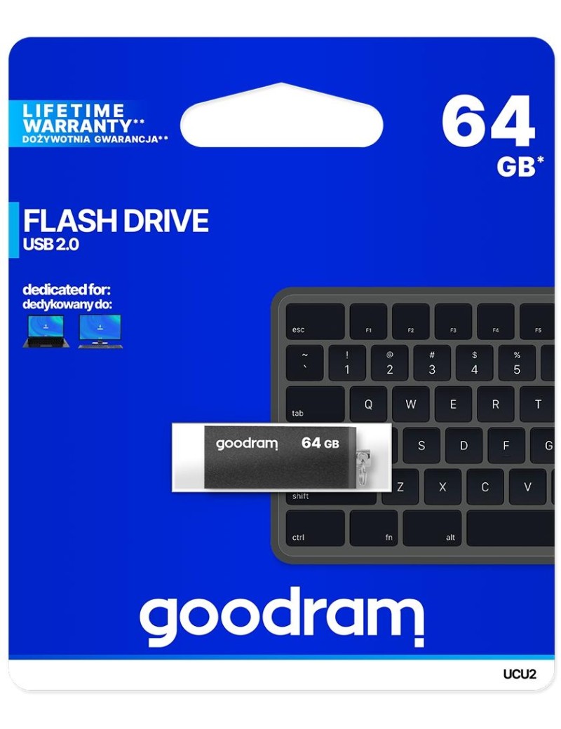 Pendrive GoodRAM 64GB UCU2 USB 2.0 - retail blister