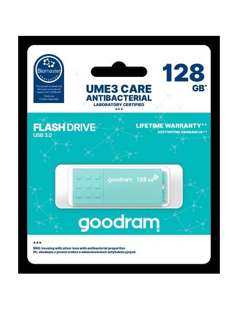 GOODRAM 128GB UME3 CARE - ANTIBATTERICA - USB 3.0