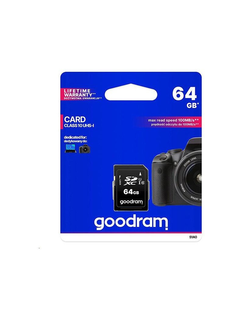 Scheda SD 64GB SDXC Goodram - blister retail