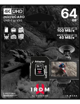 microSD 64GB CARD UHS I U3 + adapter - retail bliste