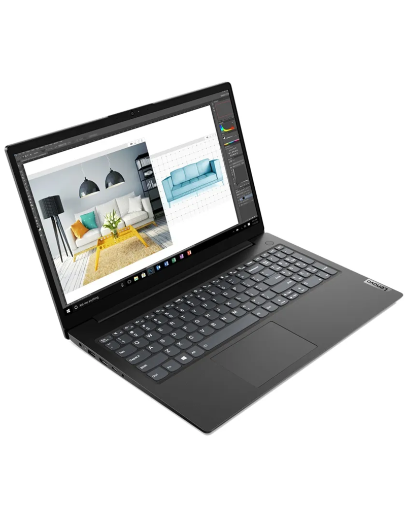 Notebook PC Portatile Lenovo V15 G2 15.6" FHD AMD Ryzen 3 5300U Ram 8GB DDR4 SSD 256GB Webcam HDMI Freedos Black