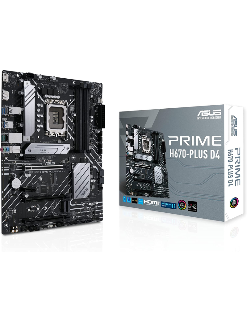 Scheda Madre ASUS Prime H670 Plus D4 Intel LGA 1700
