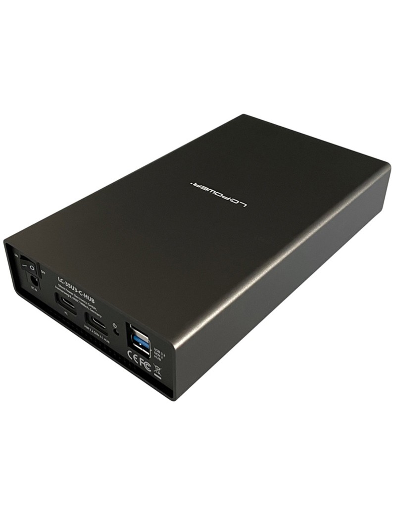 LC-Power Box Esterno Per Hard Disk 3.5" SATA USB 3.2 Type C LC-35U3-C-HUB