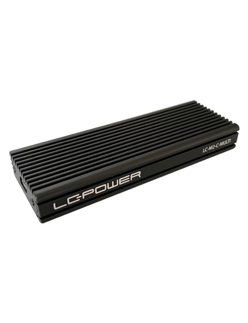 LC-Power Box Esterno Per SSD M.2 NVMe e SATA USB Type C Gen 2x1 LC-M2-C-MULTI