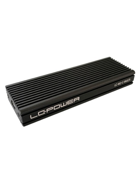 LC-Power Box Esterno Per SSD M.2 NVMe e SATA USB Type C Gen 2x1 LC-M2-C-MULTI