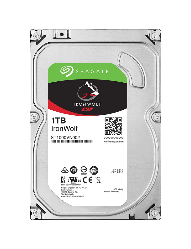 Seagate Iron Wolf NAS Hard Disk 1TB SATA III 3.5" ST1000VN002