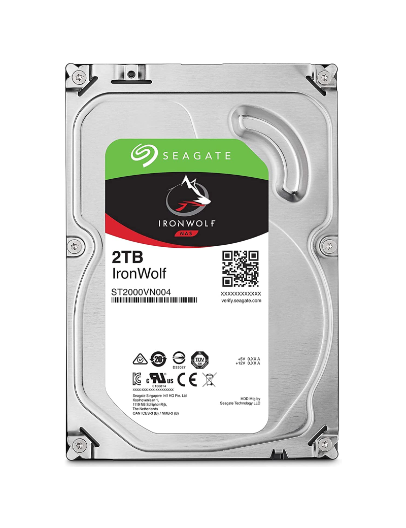 Seagate Iron Wolf NAS Hard Disk 2TB SATA III 3.5" ST2000VN004